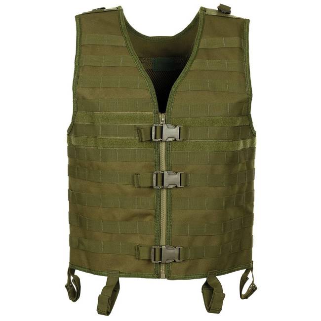 MODULAR TACTICAL VEST - "MOLLE LIGHT" - MFH® - OD GREEN