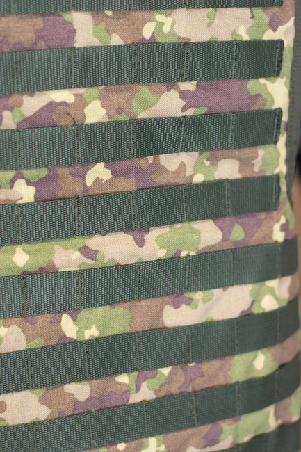 MOLLE TACTICAL VEST, PROTECTION LEVEL IIIA - COMBAT CAMOUFLAGE - MILITARY SURPLUS ROMANIAN ARMY - LIKE NEW