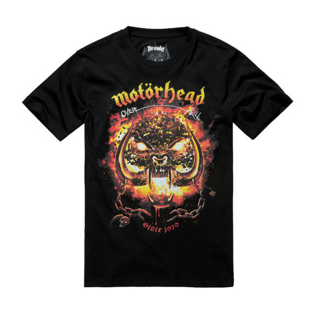 MOTÖRHEAD COTTON T-SHIRT WITH OVERKILL PRINT - BLACK - BRANDIT