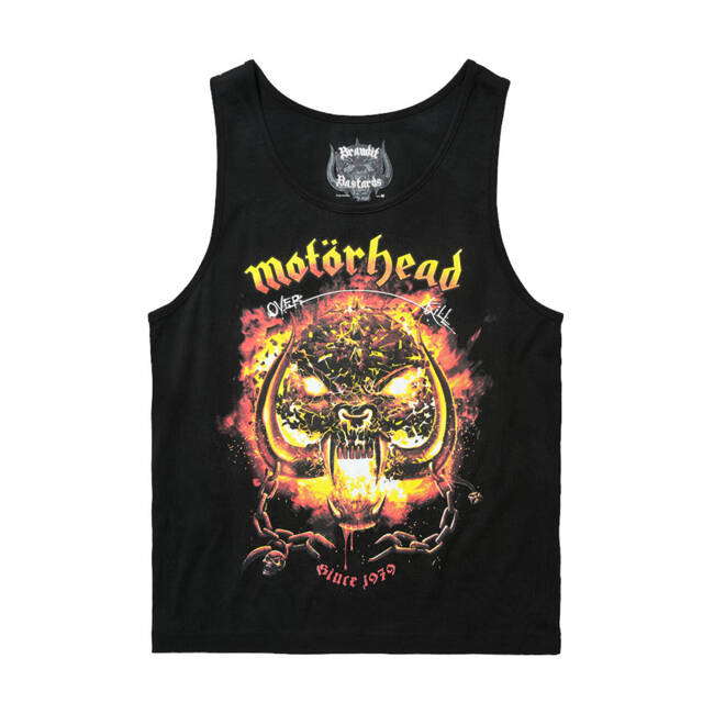 MOTÖRHEAD COTTON TANK TOP WITH OVERKILL PRINT - BLACK - BRANDIT