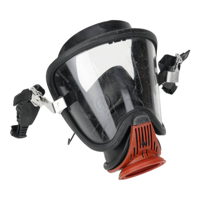 MSA AUER ULTRA ELITE - BREATHING MASK WITH GAS MASK FOR FIREFIGHTERS - USED, IN GOOD CONDITION
