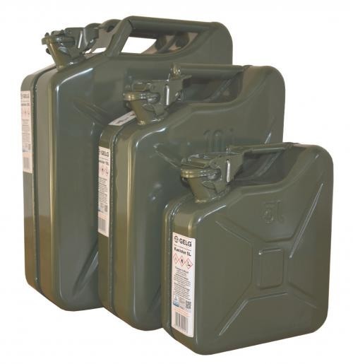 Metal fuel canister - 5L - Oliv