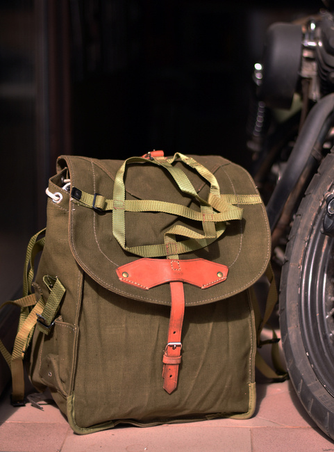 Vintage Messenger Bag Unisex Military Haversack Green Heavy 