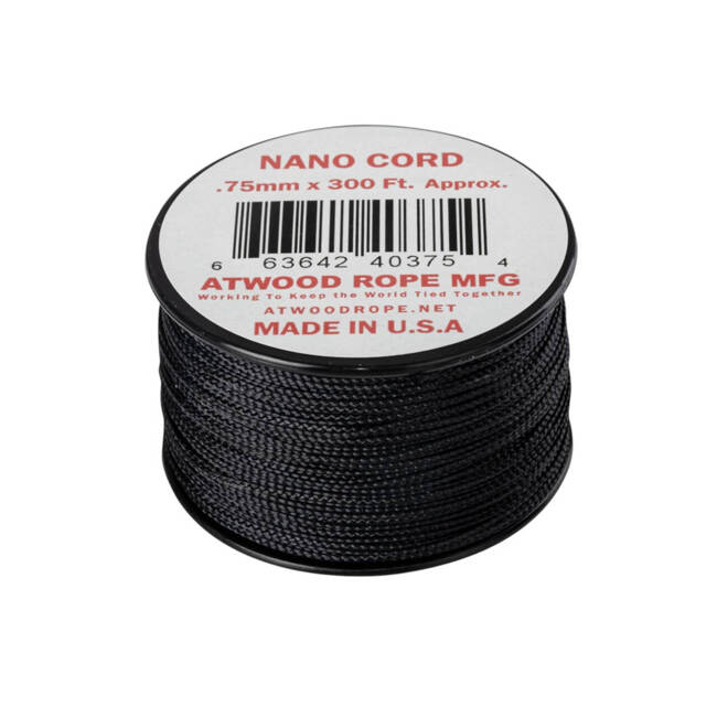 NANO NYLON CORD - 36 LBS./ 17 KG - 91 M/300 FT. - HELIKON-TEX - BLACK