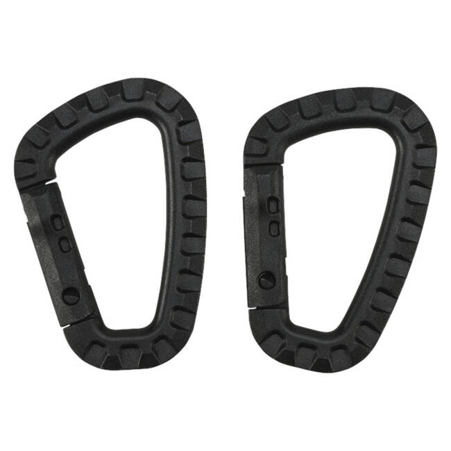 PACK OF 2 CARBINERS - BLACK - BRANDIT