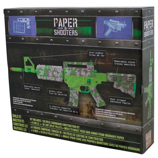 PAPER AMMO WEAPON KIT - SPITBALL BLASTER - GREEN - Paper Shooters®