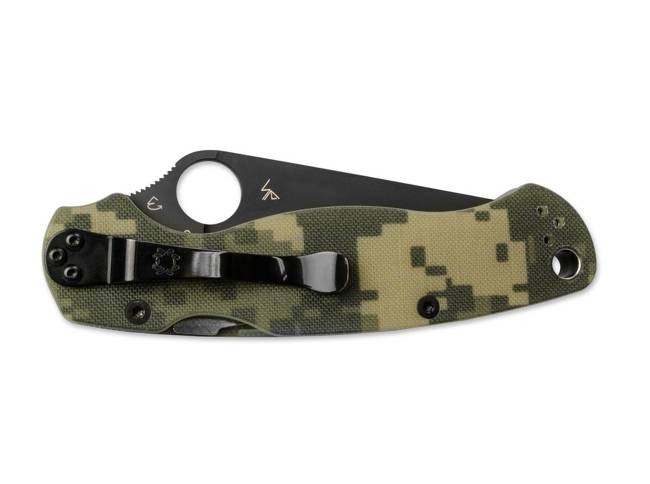 PARA-MILITARY 2 - BLACK BLADE - POCKET KNIFE - SPYDERCO