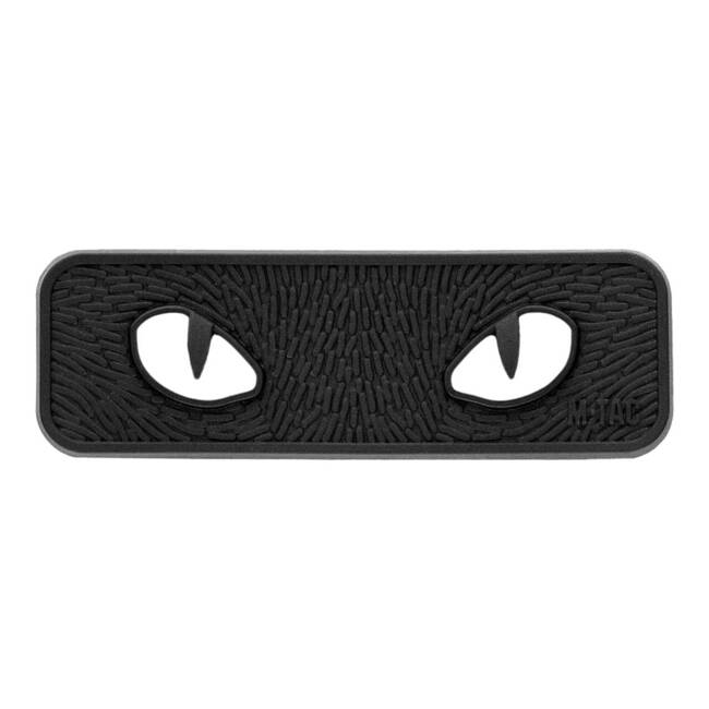 PATCH CAT EYES 3D PVC - BLACK - M-TAC