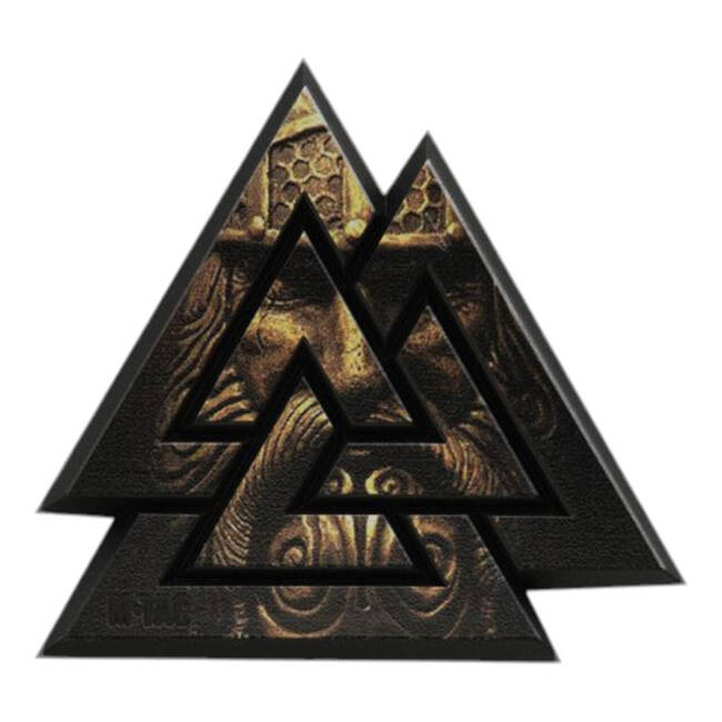 PATCH VALKNUT 3D PVC - BLACK/COYOTE - M-TAC