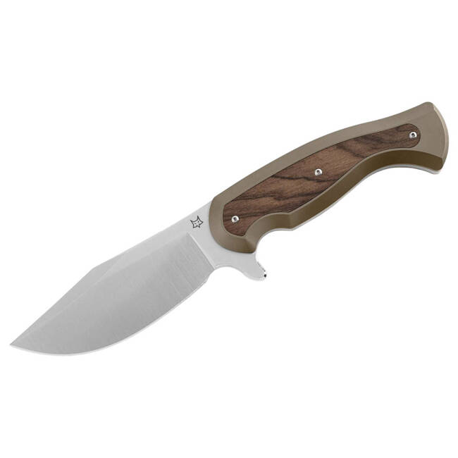 POCKET KNIFE EAST WOOD TIGER BRONZE TITANIUM ZIRICOTE - FOX KNIVES