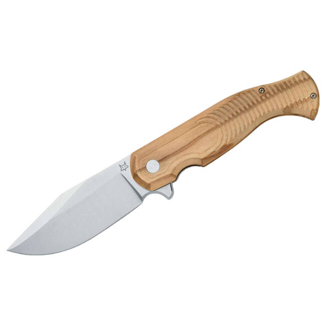 POCKET KNIFE EAST WOOD TIGER OLIVE WOOD - FOX KNIVES