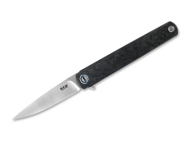 POCKET KNIFE FLAME DROP MARBLE CARBON - MKM