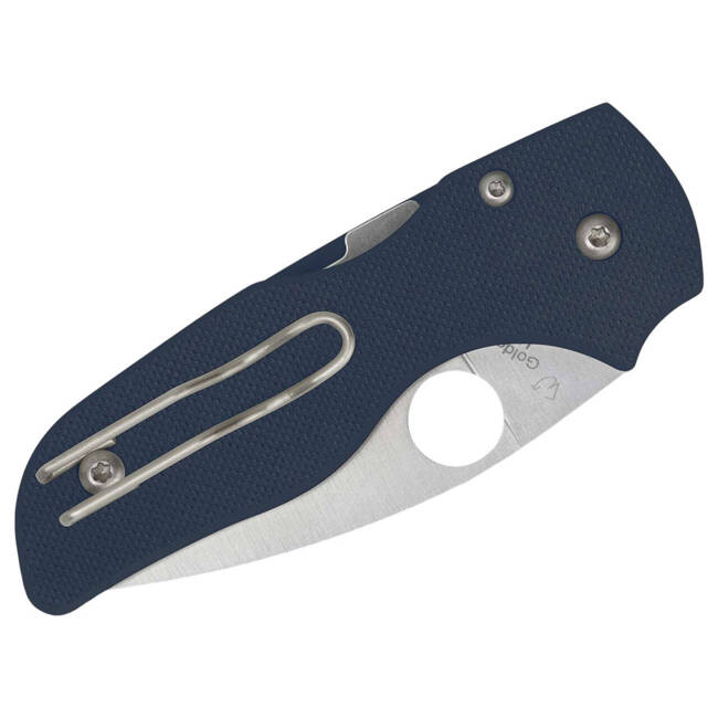 POCKET KNIFE LIL' NATIVE CPM SPY27 FRN Blue PlainEdge - SPYDEREDGE