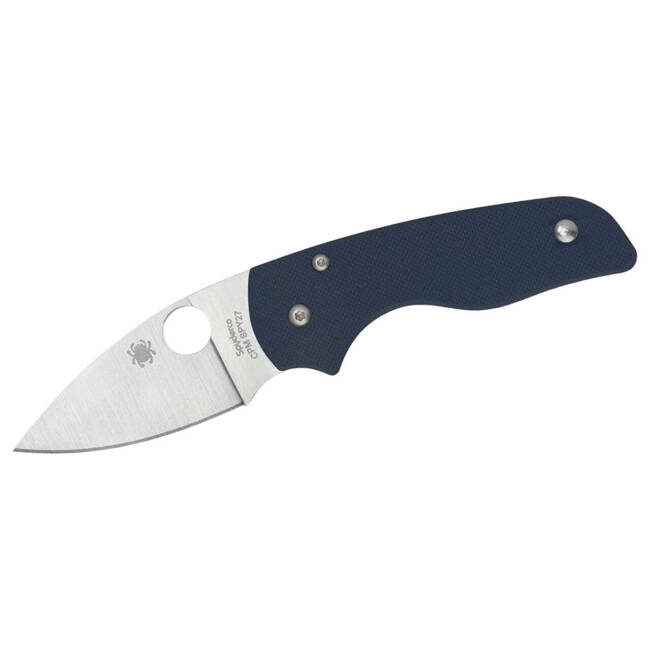 POCKET KNIFE LIL' NATIVE CPM SPY27 FRN Blue PlainEdge - SPYDEREDGE