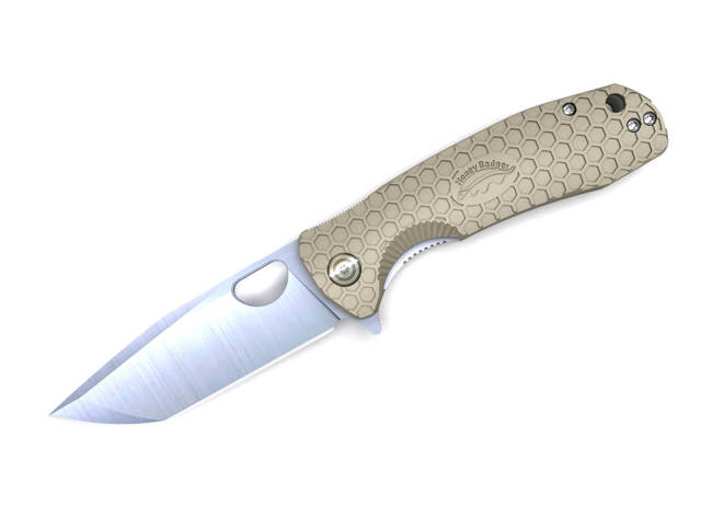 POCKET KNIFE TANTO FLIPPER - Honey Badger® - GREEN - LARGE