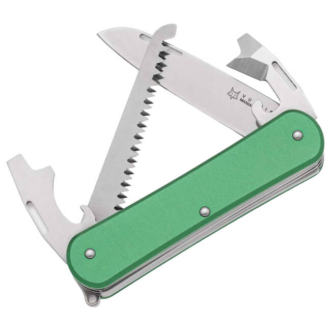 POCKET MULTI-TOOL - "Fox Vulpis 130-S4 Aluminum OD Green" - FOX KNIVES