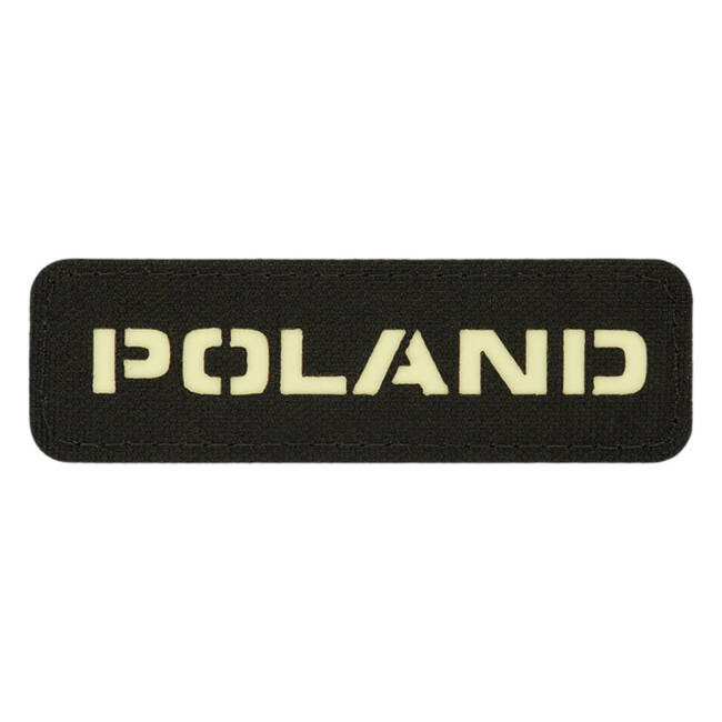 POLAND PATCH - 25 x 80 mm - LASER CUT - BLACK/GID - M-TAC