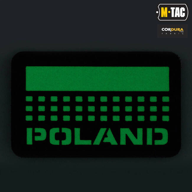 POLAND PATCH (with flag) - 50 x 80 mm - LASER CUT - MULTICAM/GID - M-TAC