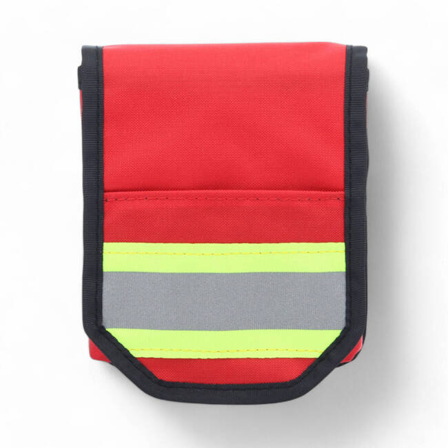 POUCH FOR WRITING UTENSILS - FROM A6 - VELCRO HIGH-VIS - RED - ZENTAURON