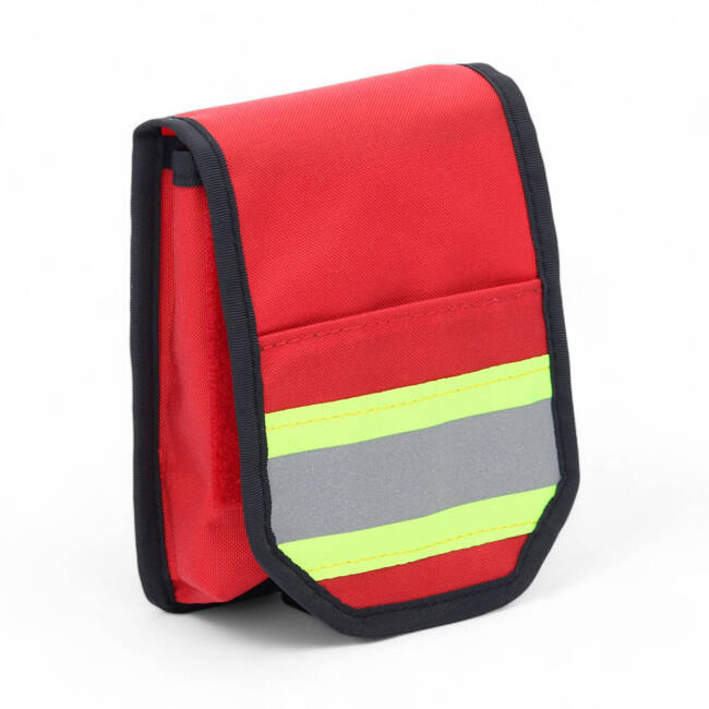 POUCH FOR WRITING UTENSILS - FROM A6 - VELCRO HIGH-VIS - RED - ZENTAURON