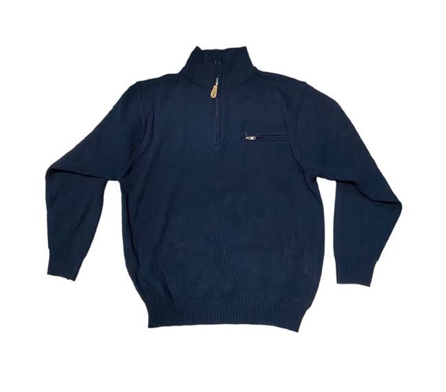 PULLOVER 1/2 ZIPPER - NAVY BLUE - PENTAGON