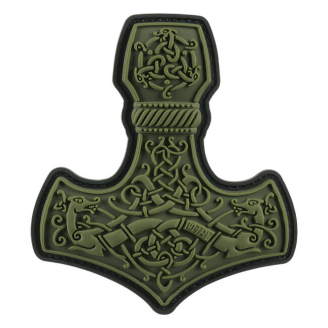 PVC PATCH 3D MJÖLNIR - LARGE - OLIVE - M-TAC  