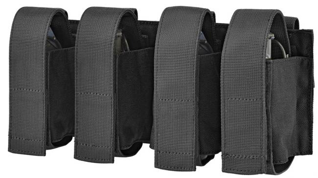 QUADRUPLE GRANADE POUCH - DEFCON 5® - BLACK