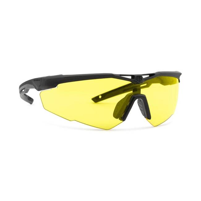 REVISION EYEWEAR - STINGERHAWK DELUXE KIT - BLACK/YELLOW - LARGE