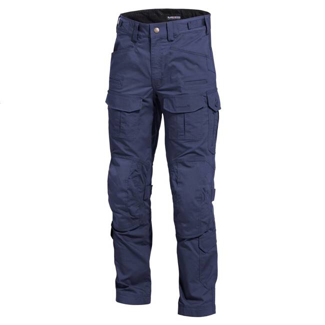 RIP-STOP PANTS - "WOLF" - PENTAGON® - MIDNIGHT BLUE - LENGTH 36″