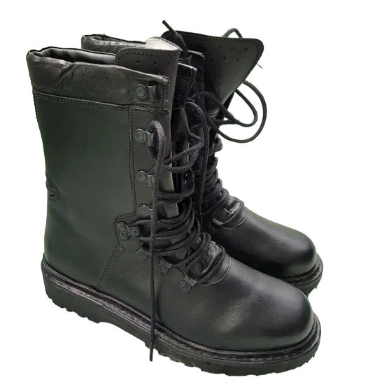 ROMANIAN MILITARY ”UNIQUE” BOOTS - BLACK - LIKE NEW