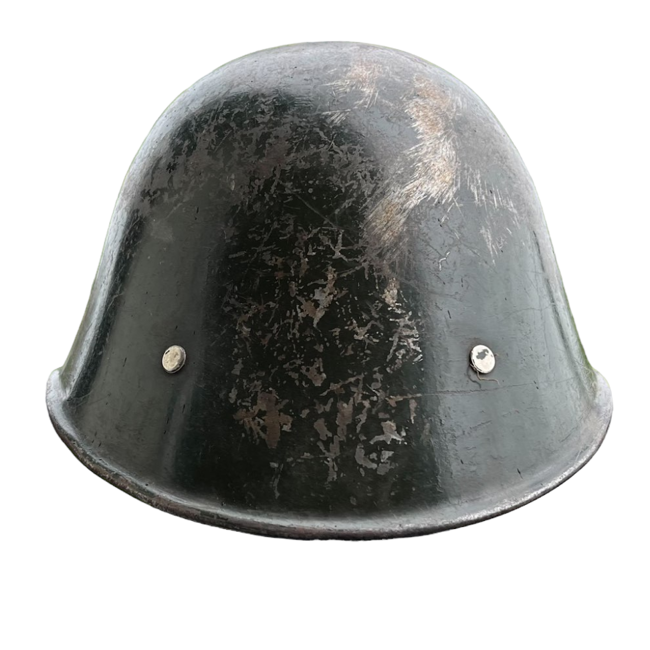 Rare collector's M1939 helmet dutch model, model WW2 34/39 - Surplus Romanian Army - worn, with rust marks, with original inner