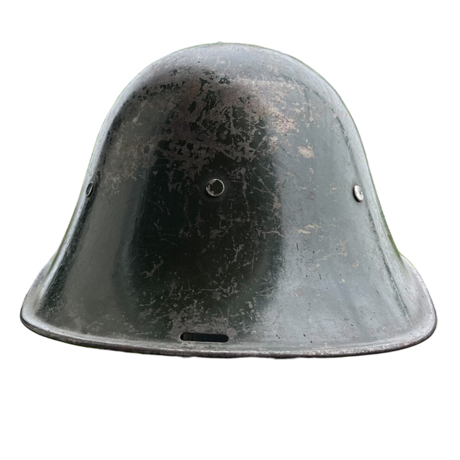 Rare collector's M1939 helmet dutch model, model WW2 34/39 - Surplus Romanian Army - worn, with rust marks, with original inner