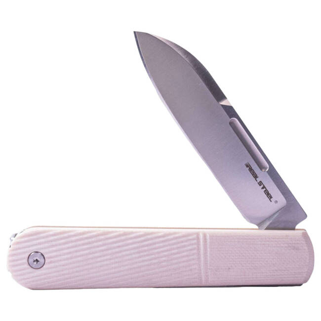 "Real Barlow RB5 Droppoint G10 Ivory" - POCKET KNIFE - Real Steel