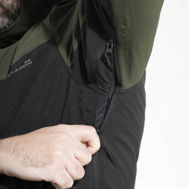 SHELL JACKET - WINDPROOF AND WATERPROOF - "MONLITE" - PENTAGON® - COYOTE/BLACK