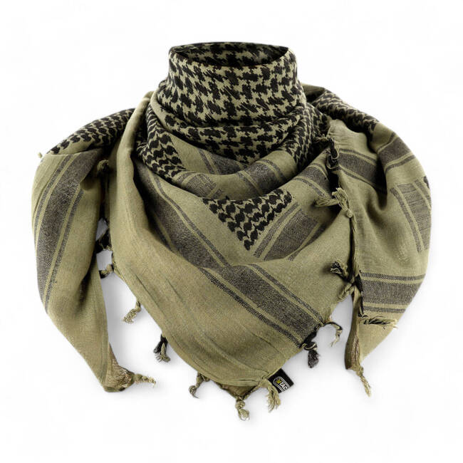 SHEMAGH SCARF - DENSE - FOLIAGE GREEN/BLACK - M-TAC