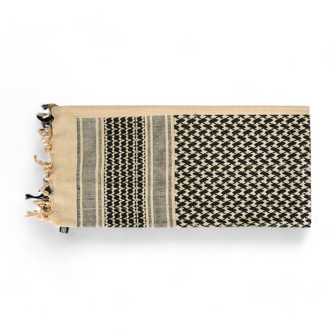 SHEMAGH SCARF - DENSE - KHAKI/BLACK - M-TAC