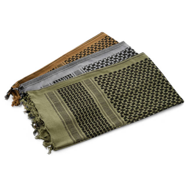 SHEMAGH SCARF - DENSE - OLIVE/BLACK - M-TAC