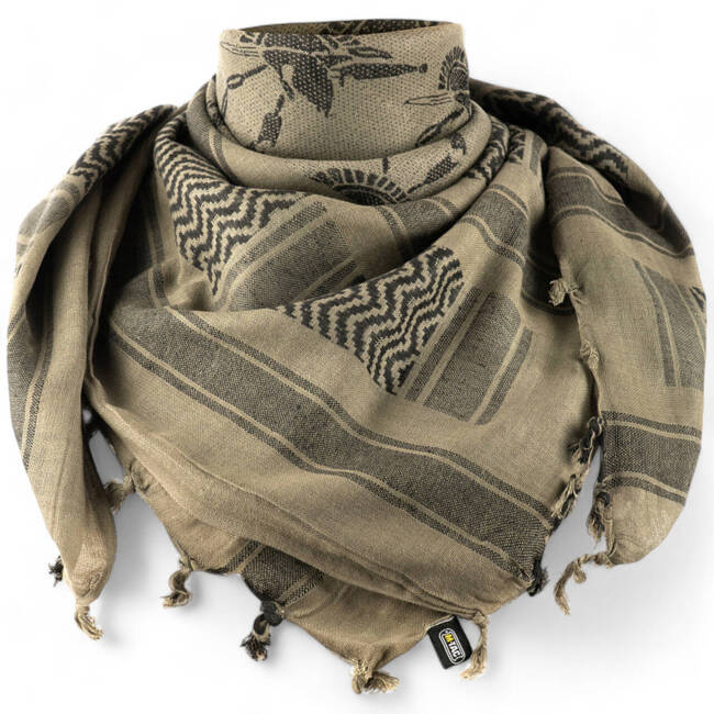 SHEMAGH SCARF - SPARTAN - FOLIAGE GREEN/BLACK - M-TAC