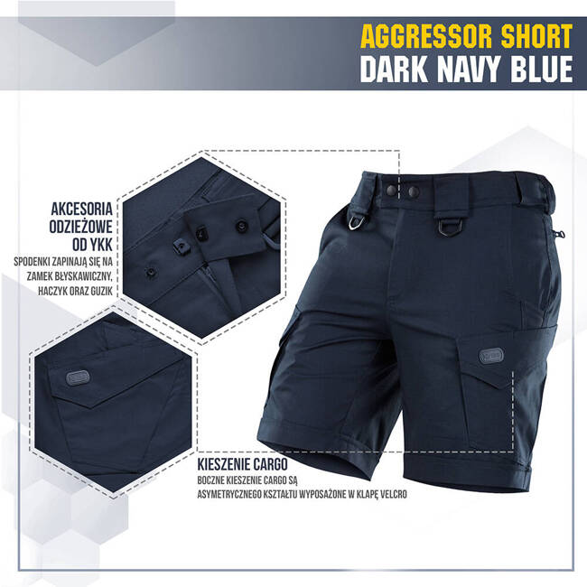 SHORT PANTS AGGRESSOR SHORT - DARK NAVY BLUE - M-TAC