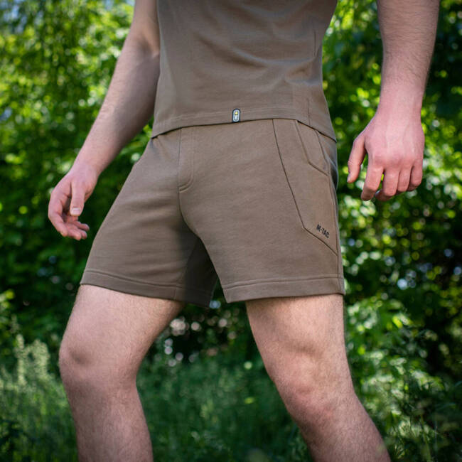 SHORT PANTS SPORT FIT COTTON - DARK OLIVE - M-TAC