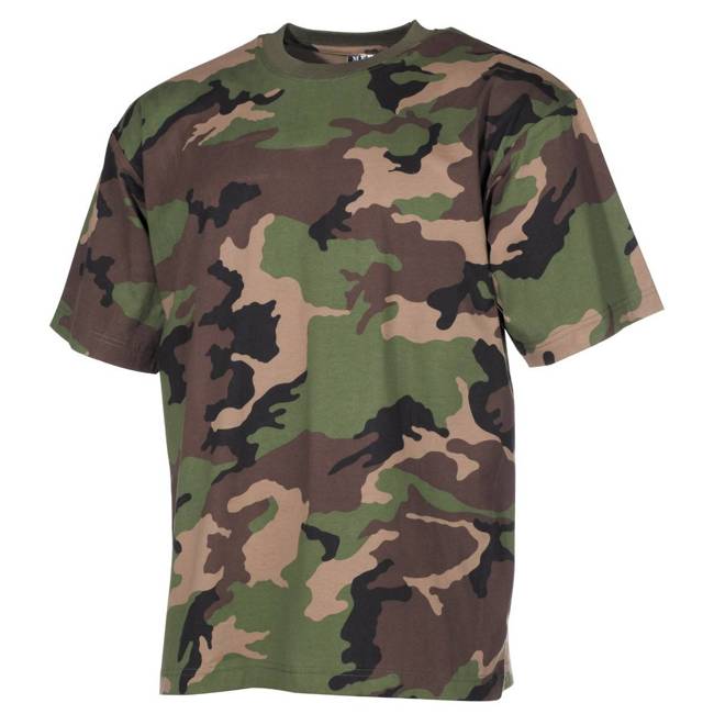 SHORT SLEEVE T-SHIRT - AMERICAN ARMY STYLE - MFH® - CAMOUFLAGE SK M97