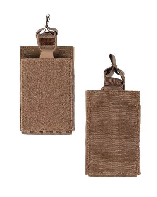 SINGLE MAGAZINE POUCH WITH HOOK N LOOP BACKSIDE - Mil-Tec® - DARK COYOTE