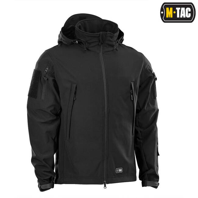 SOFTSHELL JACKET, BLACK - M-TAC