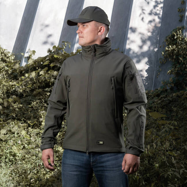 SOFTSHELL JACKET, BLACK - M-TAC