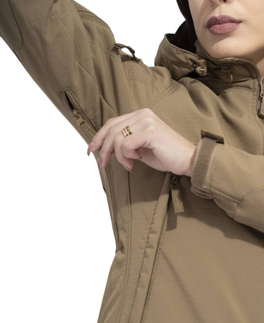 SOFTSHELL JACKET FOR WOMEN - "ARTAXES" - Pentagon® - GREEN RAL7013