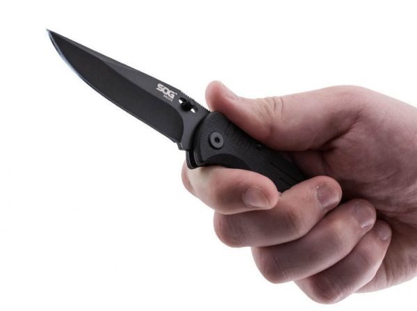 SOG Salute Mini Black Pocket Knife