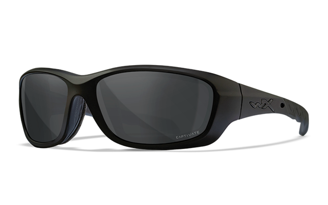 SUNGLASSES - WX GRAVITY - POLARIZED GREY LENSES, MATTE BLACK FRAME - Wileyx®