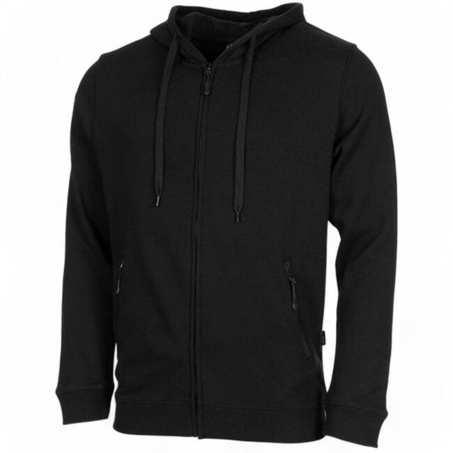 SWEATSHIRT WITH ZIPPER - JOGGER - BLACK - MFH