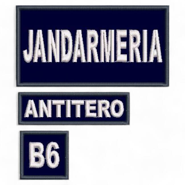 Set Embleme Antitero - albastru royal