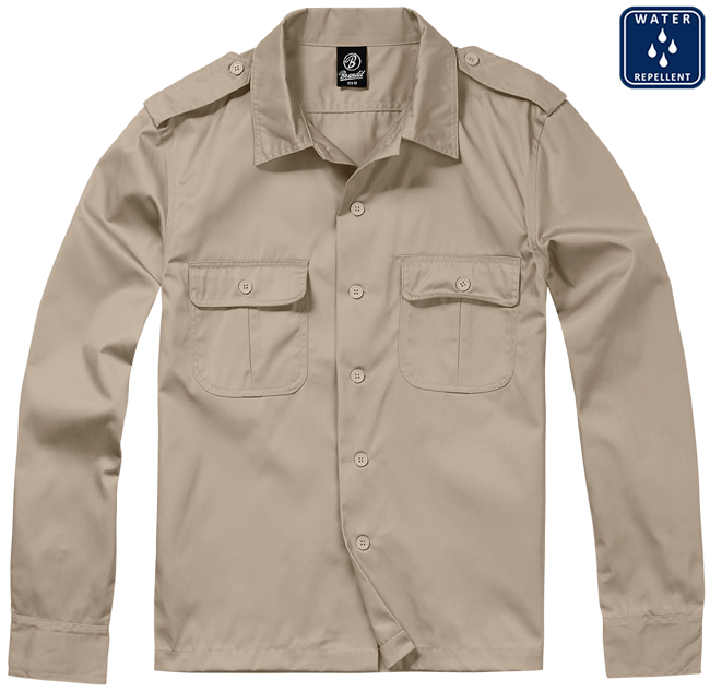 Shirt US Hemd 1/1 Arm beige